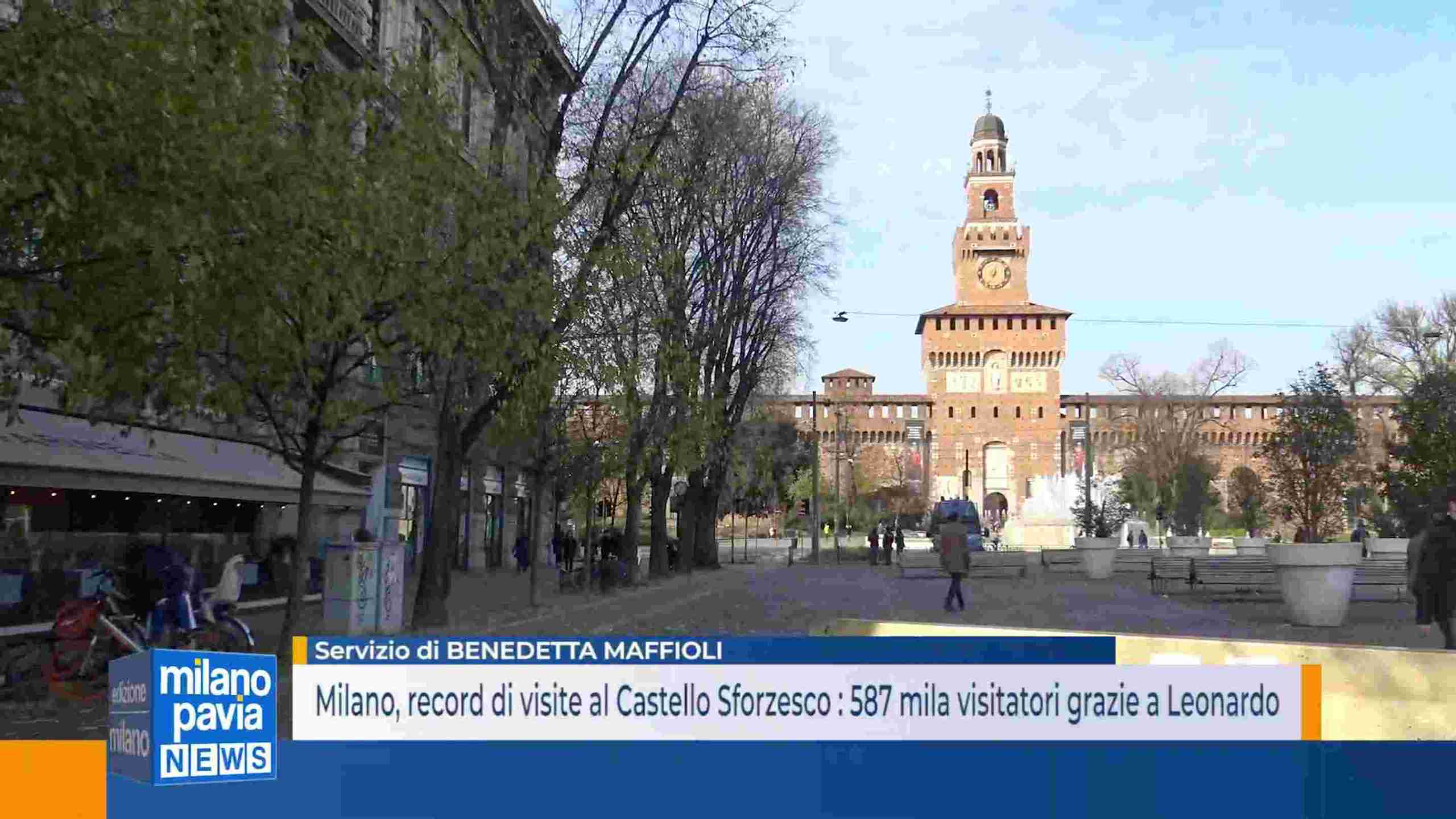 Milano, record di visite al Castello Sforzesco: 587 mila visitatori grazie alla mostra su Leonardo