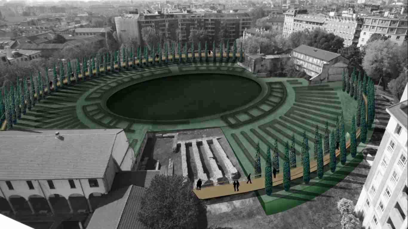 Torna alla luce l’anfiteatro romano di Milano, un parco archeologico in centro