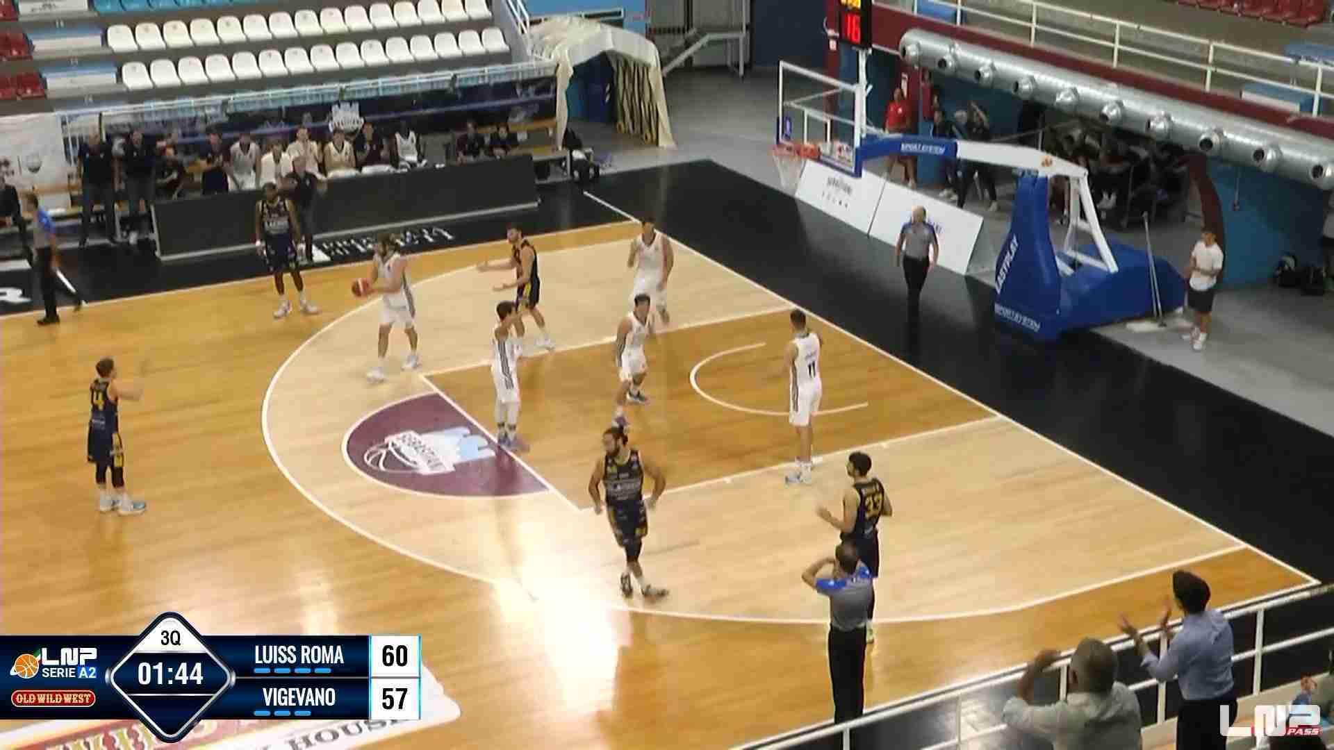 Basket A2: passaggio a vuoto per Vigevano, sconfitto in trasferta dalla Luiss Roma