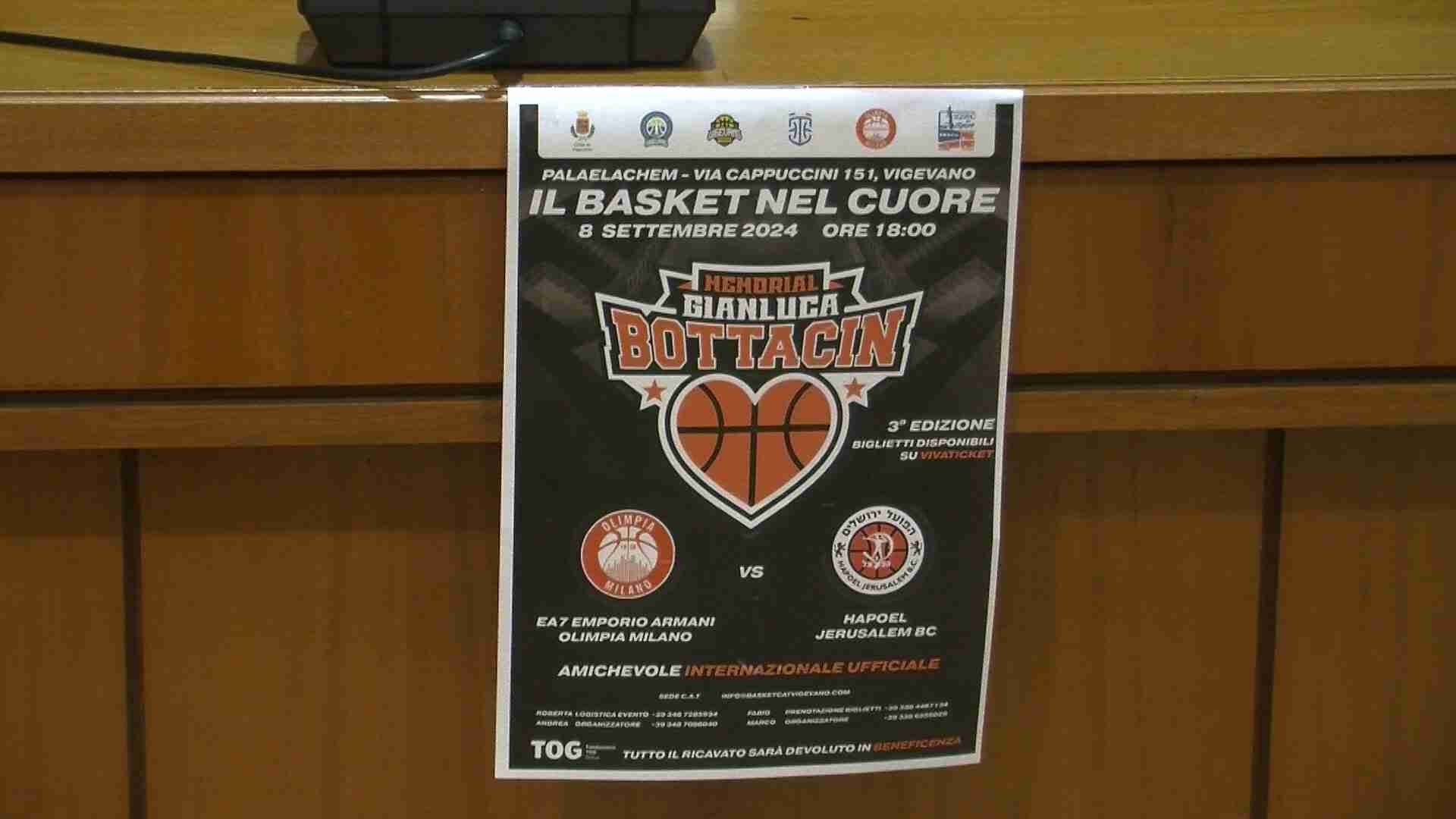 Vigevano, torna il memorial Bottacin: Olimpia Milano e Hapoel Gerusalemme al PalaElachem