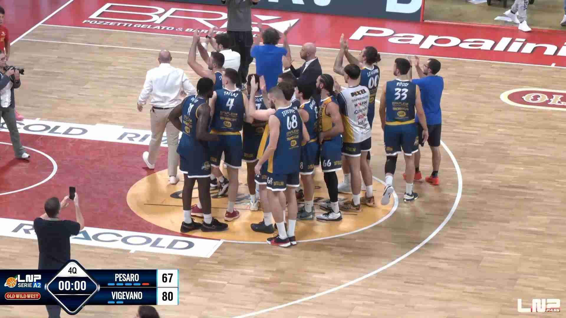 Basket A2, Vigevano sbanca Pesaro: dominio ducale, prima vittoria in campionato