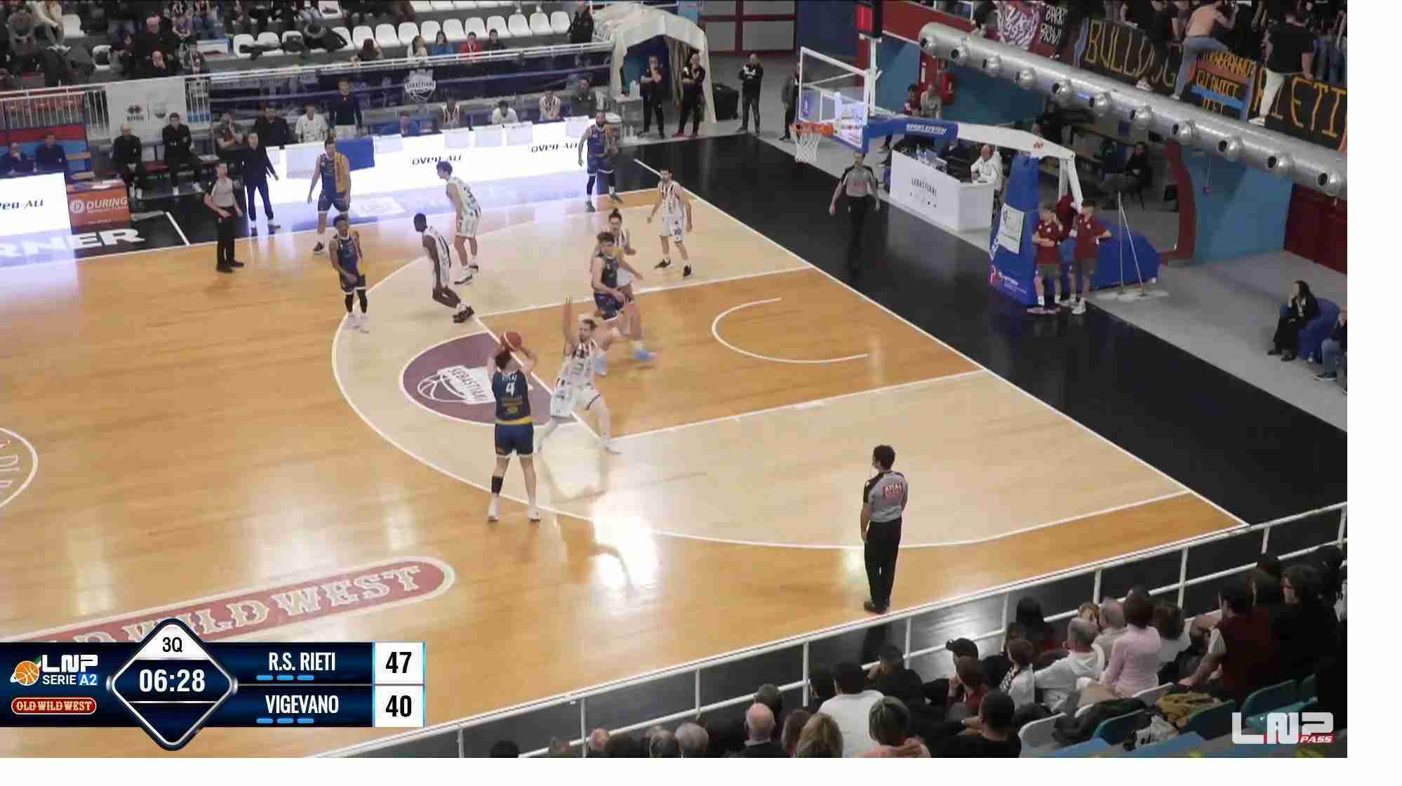 Basket A2, Vigevano non riesce a tenere testa a Rieti: finisce 79-67