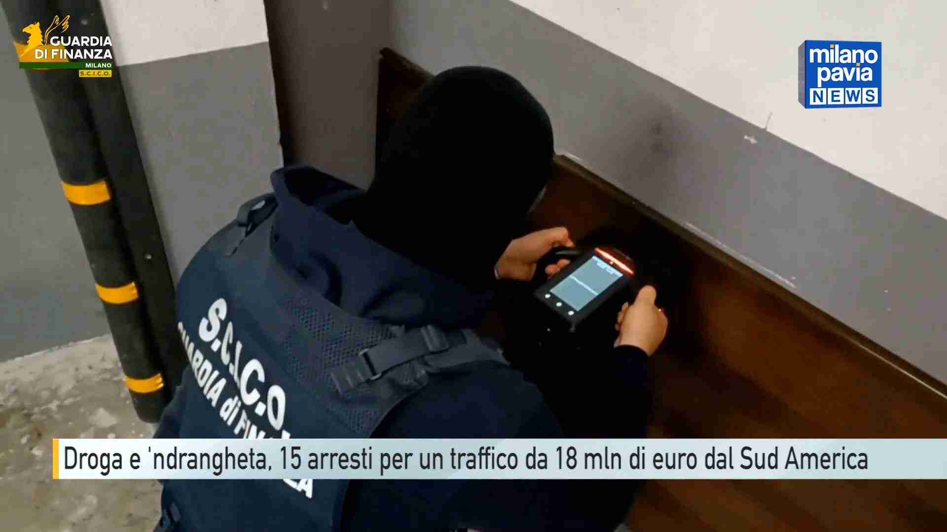 Droga e ‘ndrangheta, 15 arresti della Guardia di Finanza: cocaina per 18 mln di euro dal Sud America