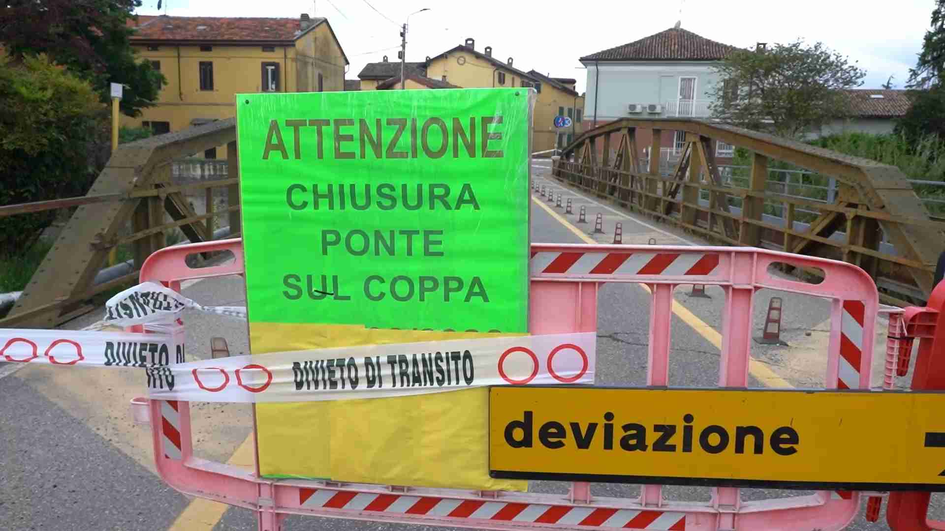 Bressana, il ponte sul Coppa resta chiuso: ipotesi passerella pedonale in attesa di quello nuovo