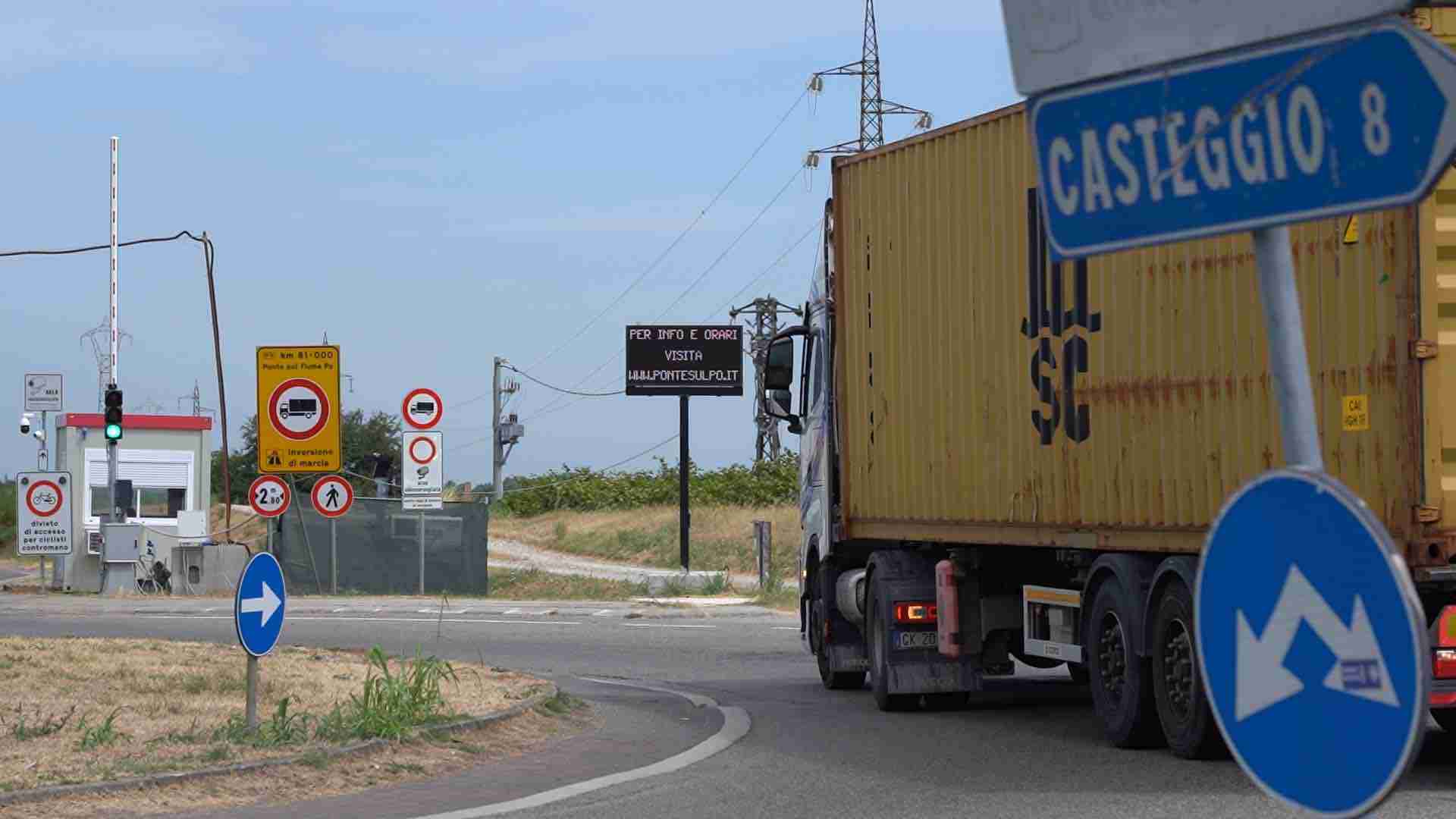 Ponte sul Po di Bressana, slitta a data da destinarsi la riapertura a doppio senso e ai camion