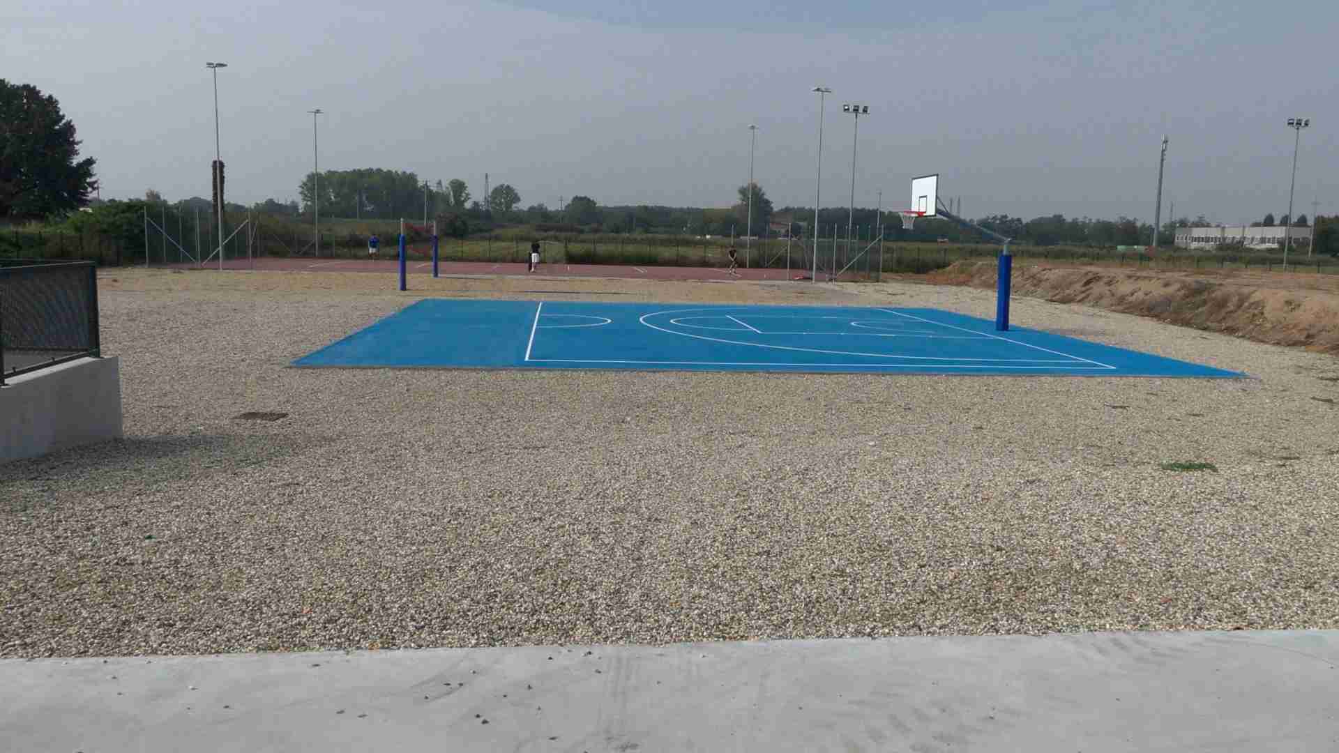 Cava Manara, ecco la nuova area sport alla frazione Mezzana Corti