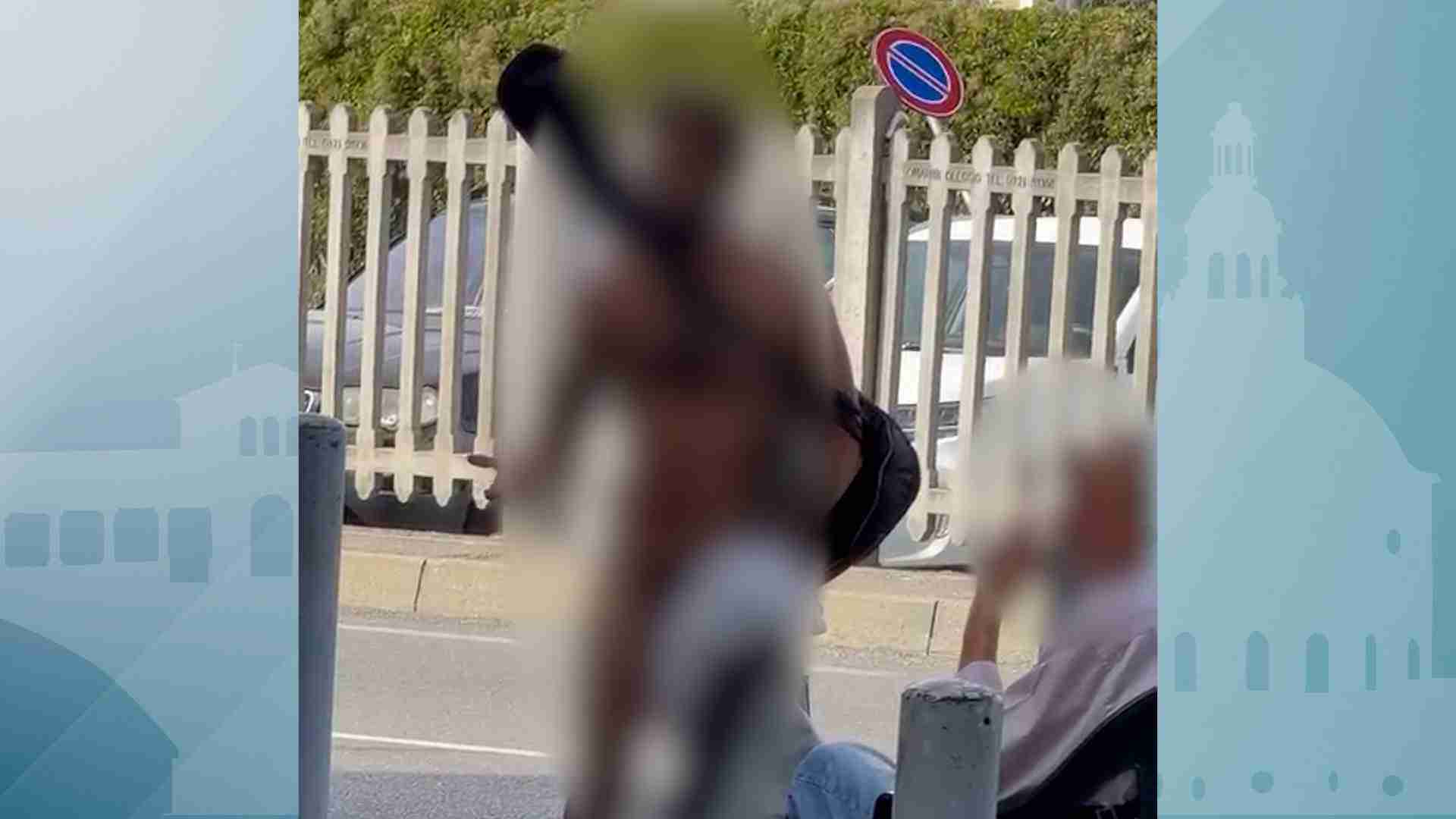 Stradella, multato il 30enne che era stato fermato nudo in strada